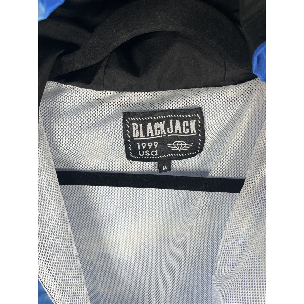 Vintage 1999 Black‎ Jack 1/4 Zip Sky Blue With Clouds Women's Medium - Picture 4 of 6
